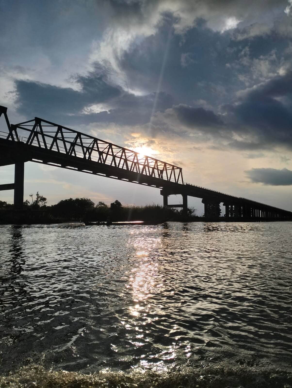 Sunset view of the Jelai River Bridge