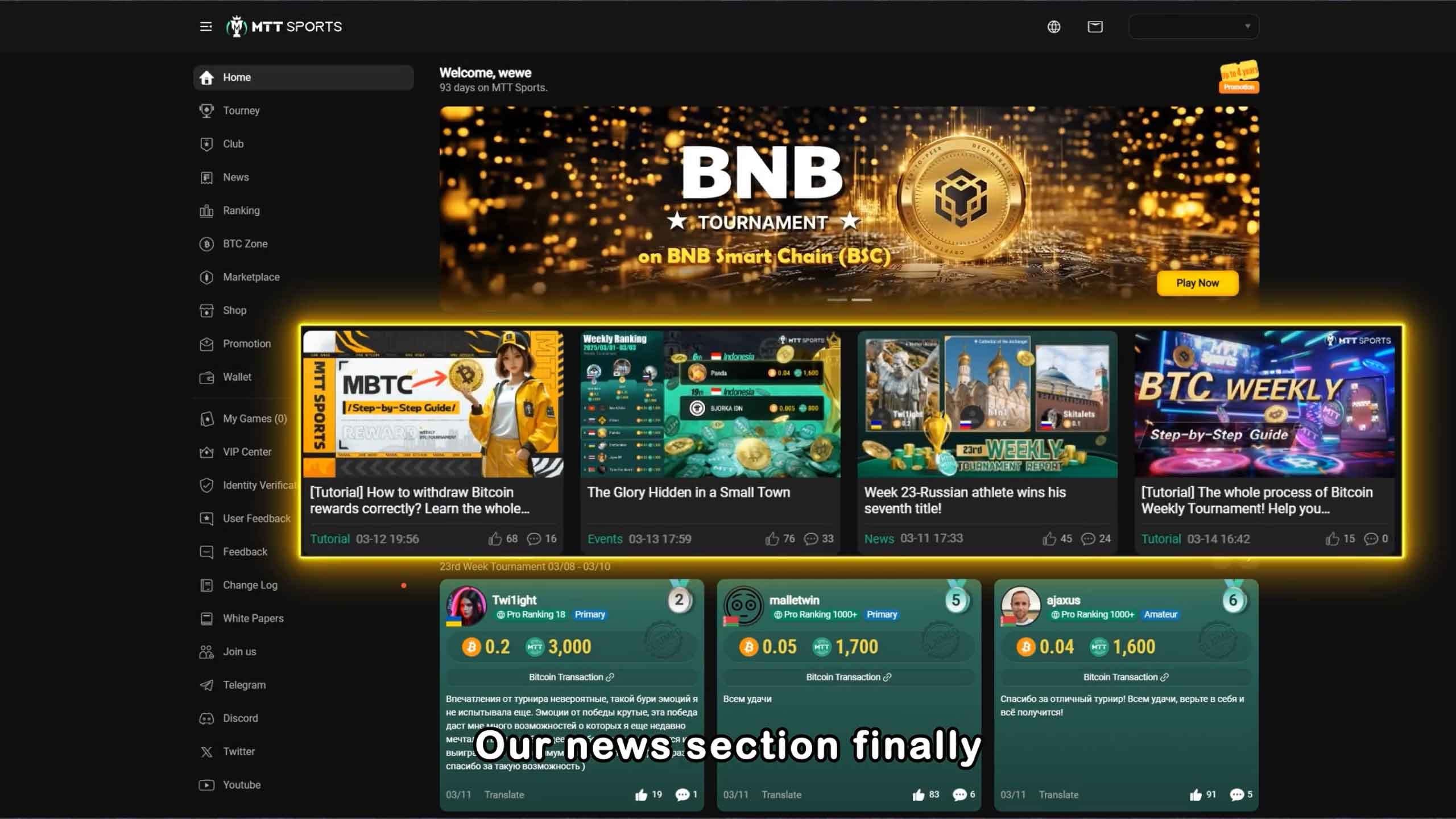 Platform's newly redesigned homepage adds interactive news section for timely first-hand information
